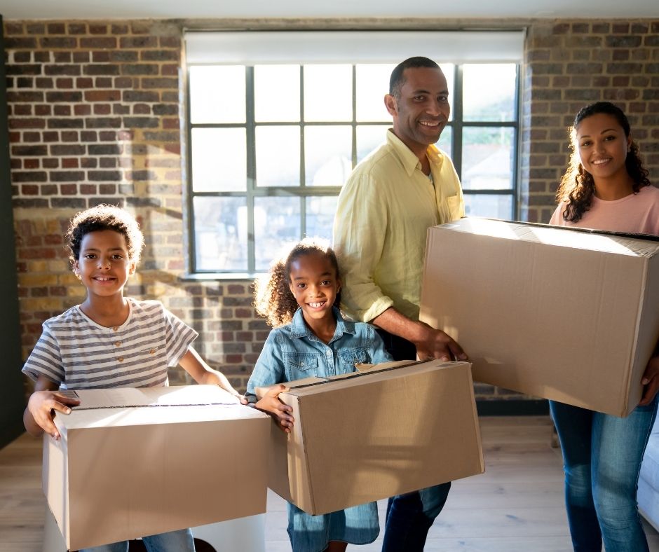 Black Family Packing