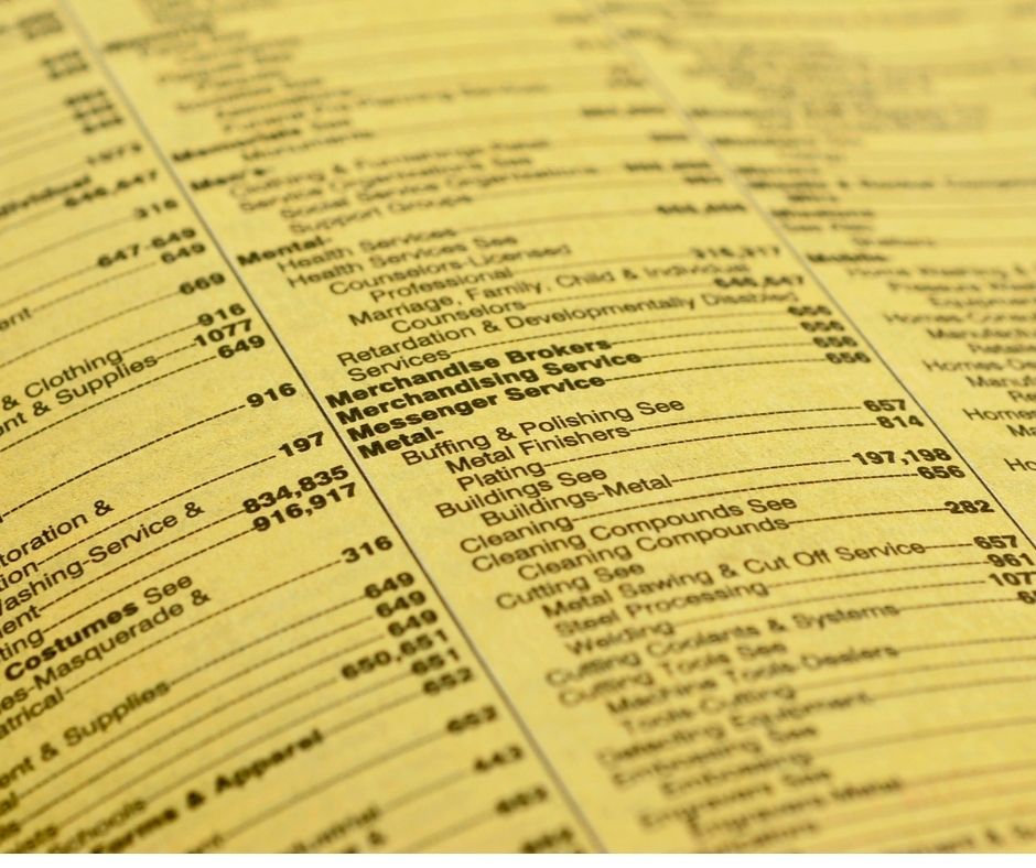 Yellow pages